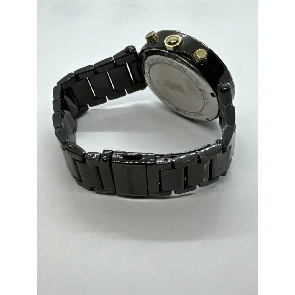 Michael Kors Parker MK6107 Womens Black Stainless Steel Analog Dail Watch JNA440